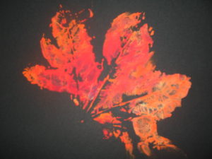 thanksgiving craft leaf printmaking