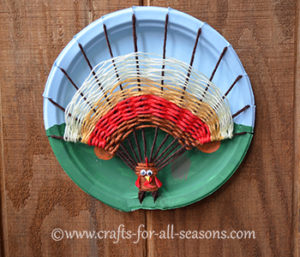 Turkey yarn thanksgiving craft